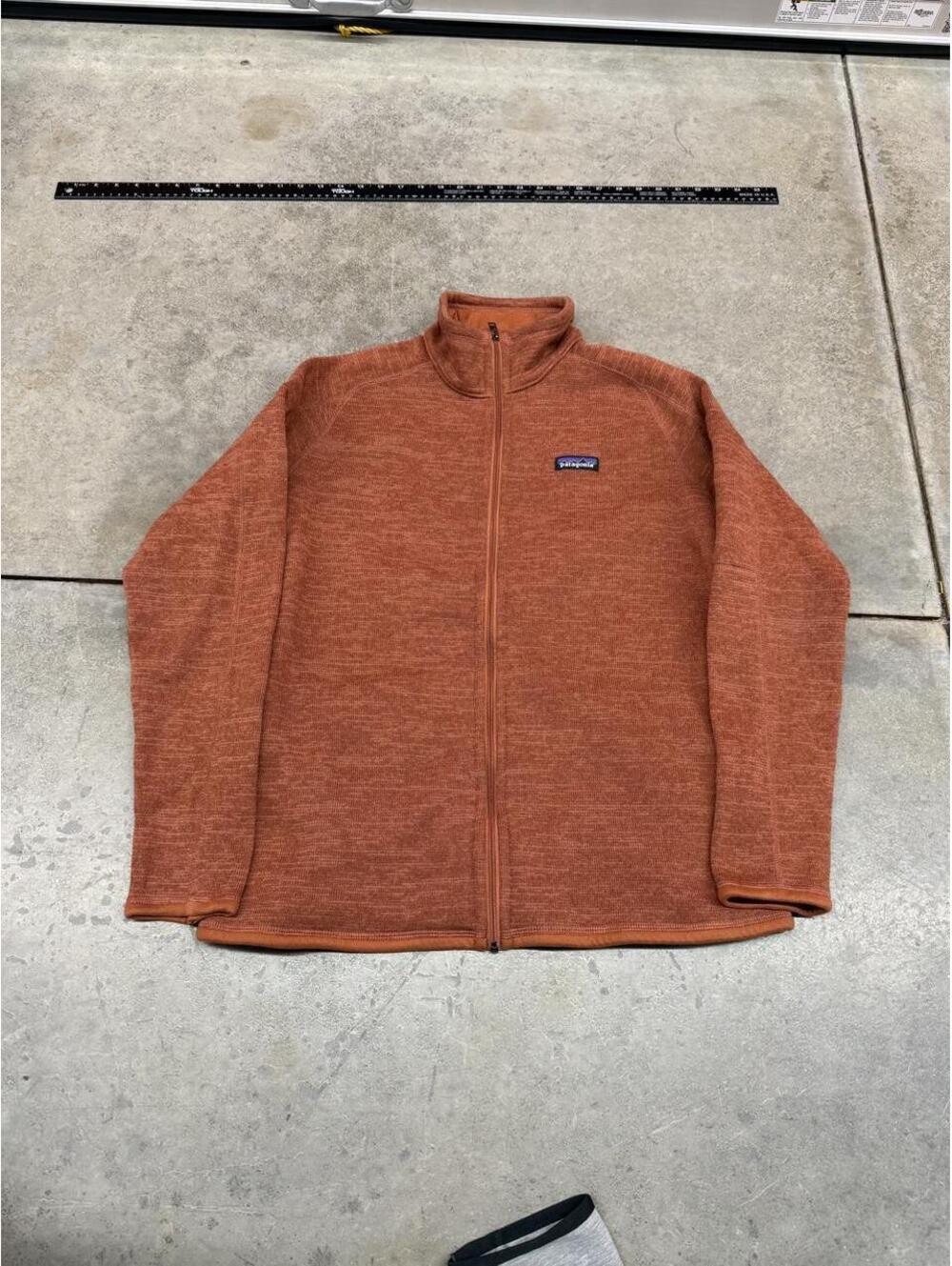 vintage patagonia better sweater full zip orange fleece jacket size xxl WOMENS